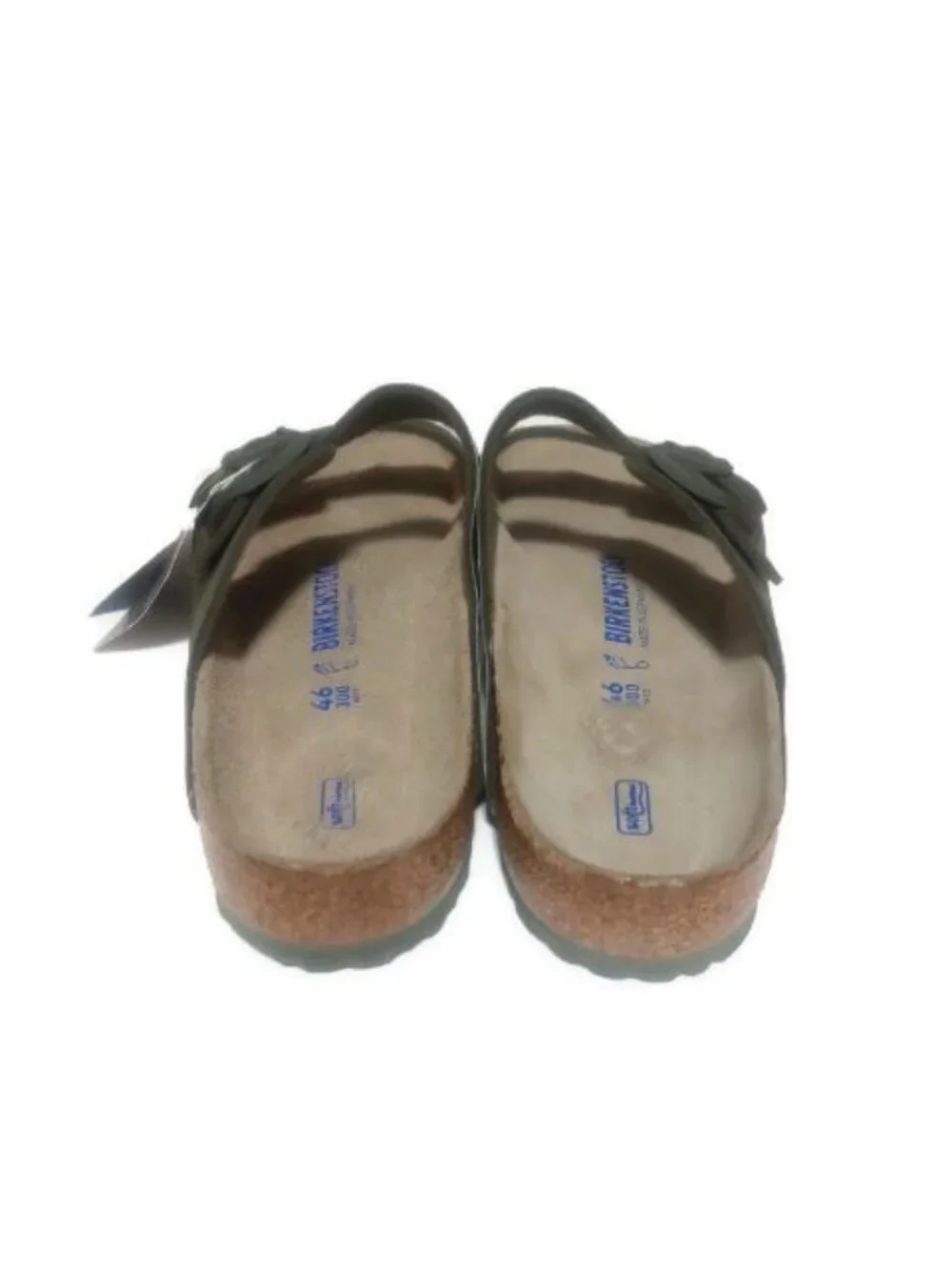 Birkenstock Mens Size 13 Arizona Birko-Flor Sandals Desert Soil Camouflage Green - Picture 7 of 9